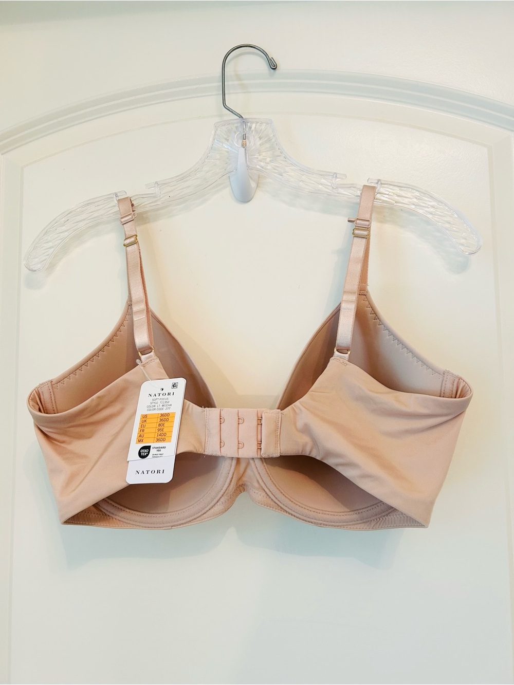 Natori Soft Focus Convertible Demi-T-Shirt Bra, Light Mocha, Size: 36DD, NWTs - Picture 3 of 8